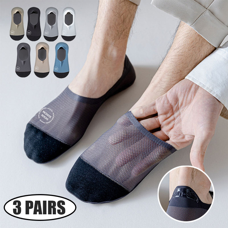 No Show Sock Women - 3 çift erkek ultra rahat düz