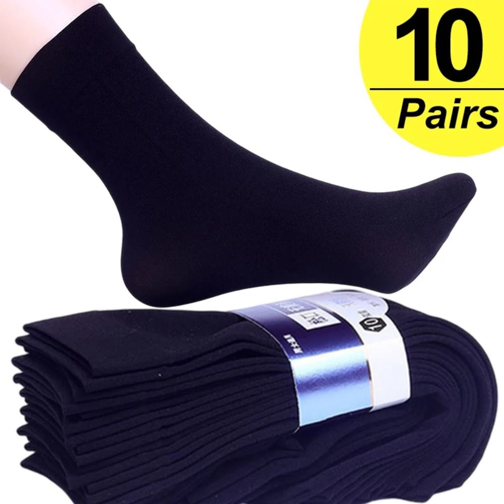 Silk Sock Bamboo - 10 çift Yeni Nefes Alabilen Erkek